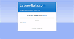 Desktop Screenshot of lavoro-italia.com
