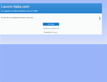 Tablet Screenshot of lavoro-italia.com